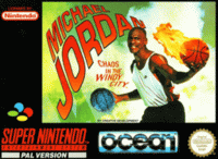 Michael Jordan Chaos in the Windy City PAL Super Nintendo  box art